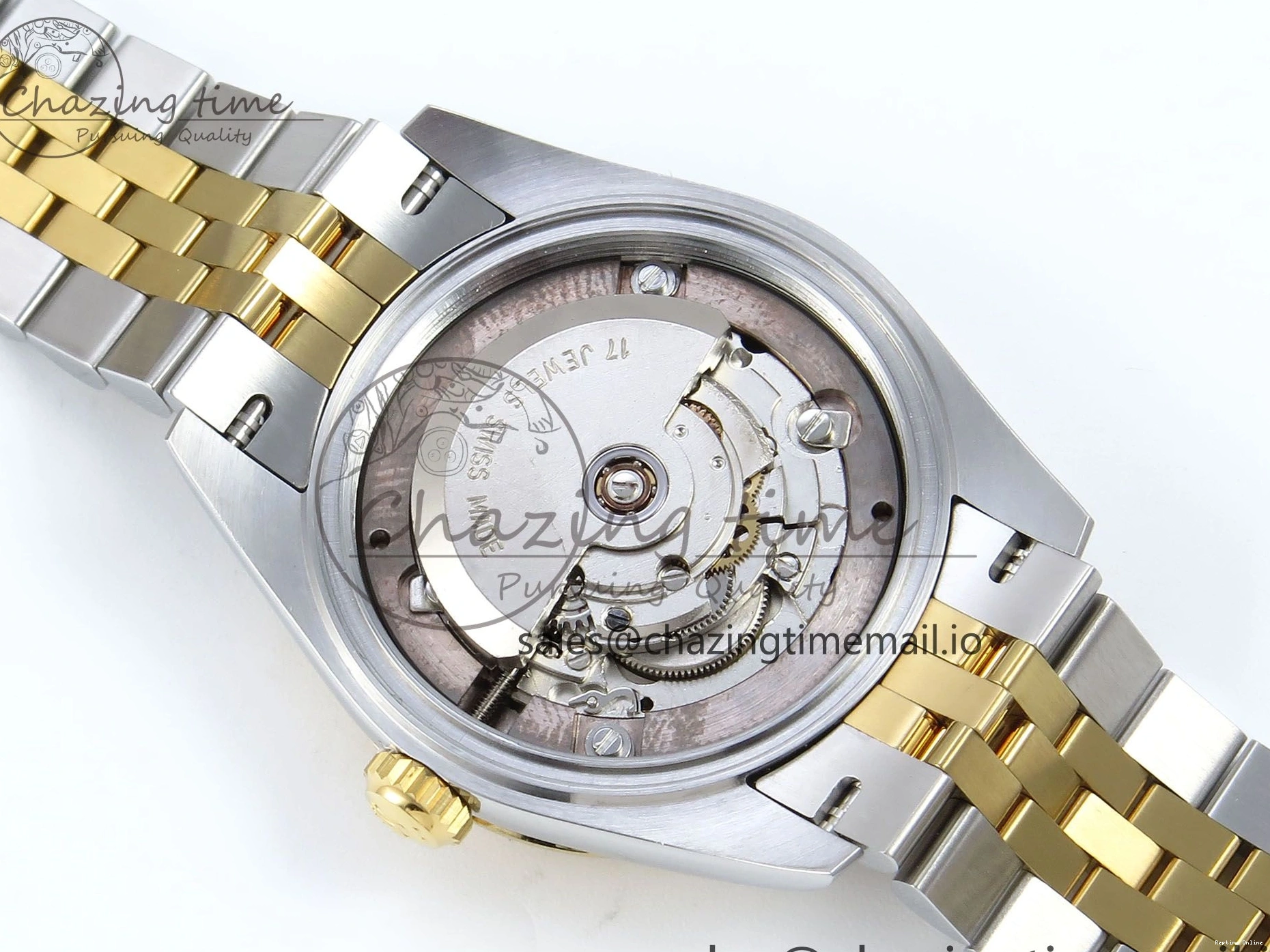 0403 StreetReady DateJust 31 278383RBR ARF 1:1 Best Edition 904L Steel Green Roman Diamonds Dial Diamonds Bezel on SS YG Jubilee Bracelet ETA 418